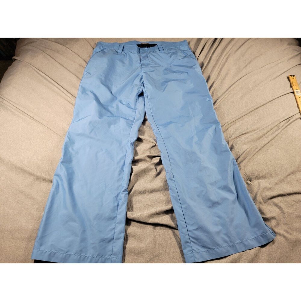 J Lindeberg Pants Mens 40x32 Baby Blue Golf Performance Zip Ankle